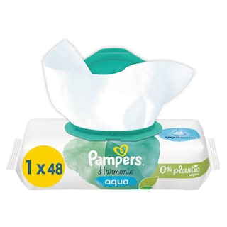 PAMPERS | Μωρομάντηλα Harmonie Aqua 48 Τεμάχια