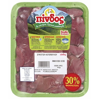 ΠΙΝΔΟΣ | Συκώτια Κοτόπουλου Νωπά Ελληνικά 500g Έκπτωση 30%