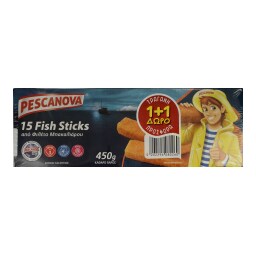 PESCANOVA | Fish Sticks Φιλέτο Μπακαλιάρου 450gr 1+1 Δώρο