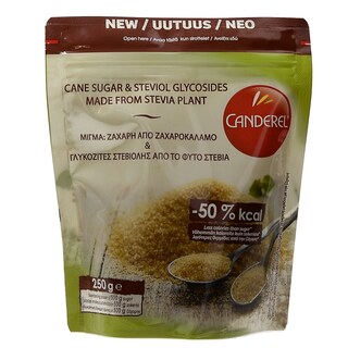 CANDEREL | ΥΠΟΚΑΤΑΣΤΑΤΟ ΖΑΧΑΡΗΣ ΚΑΣΤΑΝΟ ΜΕ ΣΤΕΒΙΑ 250 GR