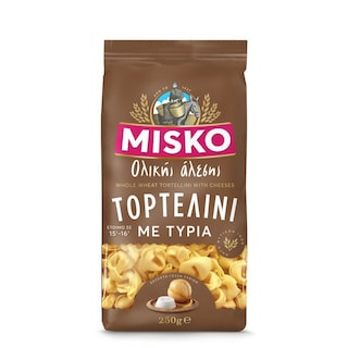 Τορτελίνι Ολικής Άλεσης με Τυριά 250g