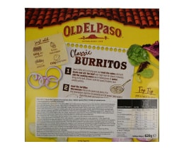OLD EL PASO | Μπουρίτο Kit Beans & Chili 620g
