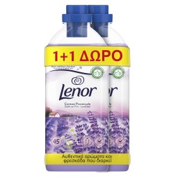 LENOR | Μαλακτικό Ρούχων Lavender & Camomile 45+45 Μεζούρες Δώρο
