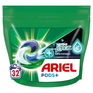 ARIEL | Kάψουλες Πλυντηρίου Ρούχων Allin1 Pods Unstoppables 32 Τεμάχια