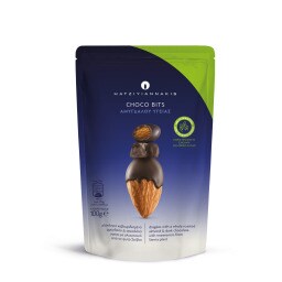ΧΑΤΖΗΓΙΑΝΝΑΚΗΣ | Choco Bits Stevia Almond Dark Chocolate 100g