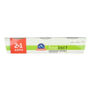 ΟΛΥΜΠΟΣ | Γιαούρτι Στραγγιστό 2% Freelact 3x170g 2+1 Δώρο