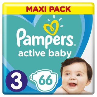 PAMPERS | Πάνες Μωρού Active Baby Νο3 6-10kg 66 Τεμάχια