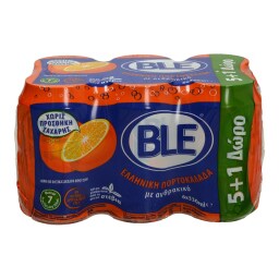 ΜΠΛΕ | ΑΝΑΨΥΚΤΙΚΟ ΠΟΡΤΟΚΑΛΑΔΑ ΚΟΥΤΙ 6 X 330 ML ΠΡΟΣΦΟΡΑ 5 + 1 ΔΩΡΟ