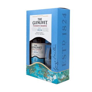 THE GLENLIVET | Ουίσκι Σκωτίας Founders Reserve Single Malt 700ml + 2 Ποτήρια