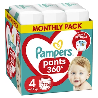 PAMPERS | Diapers Pants No4 Monthly Pack Online Exclusively 176 Pieces