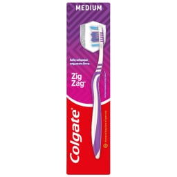 COLGATE | ZIG ZAG | Οδοντόβουρτσα Zig Zag Μέτρια 1 Τεμάχιο