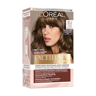 EXCELLENCE | Βαφή Μαλλιών Νο6U Φυσικό Ξανθό Σκούρο 1 Τεμάχιο