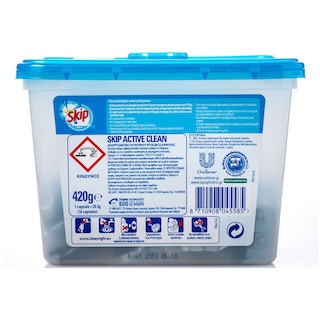 SKIP | ΚΑΨΟΥΛΕΣ ΠΛΥΝΤΗΡΙΟΥ ΡΟΥΧΩΝ ACTIVE CLEAN 16 ΜΕΖ REGULAR 16 ΜΕΖ