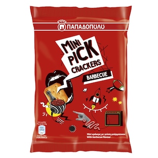 ΠΑΠΑΔΟΠΟΥΛΟΥ | Κράκερς Mini Pick Barbecue 90gr