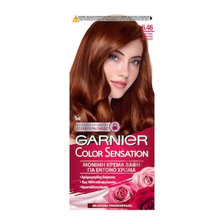 COLOR SENSATION | Βαφή Μαλλιών Σετ 6.46 Έντονο Κόκκινο Κεχριμπαρί 1 Τεμ.