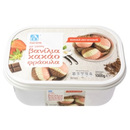 ΑΒ | Παγωτό Βανίλια Σοκολάτα Φράουλα 1kg