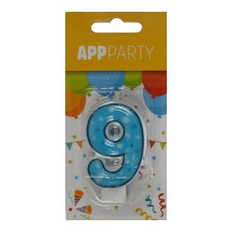 - | Κερί Γενεθλίων Νο9 1 Τεμάχιο