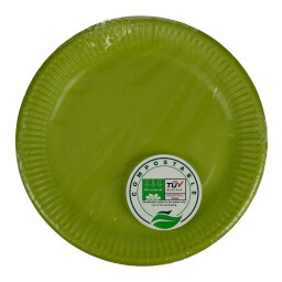 DECORATA | Πιάτα Βιοδιασπώμενα 23cm Λαχανί 8 Τεμάχια