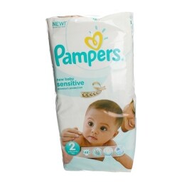 PAMPERS | NEW BABY SENSITIVE | ΠΑΝΕΣ ΜΩΡΟΥ MINI Νο 2  3 - 6 KGR 48 ΤΕΜ