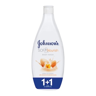JOHNSON | Αφρόλουτρο Soft & Nourish Αμύγδαλο & Γιασεμί 750ml 1+1 Δώρο