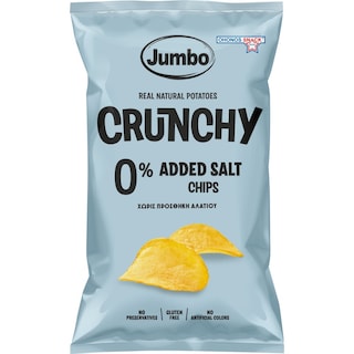 Τσιπς Crunchy Χωρίς Προσθήκη Αλατιού 140g