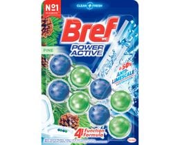 BREF | Μπλοκ Τουαλέτας WC Power Activ Pine Forest 2x50g