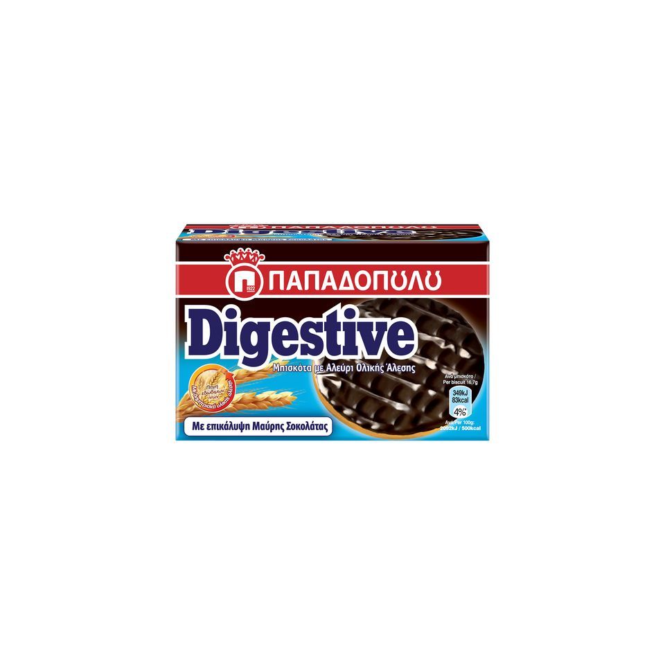 DIGESTIVE Μπισκότα Μαύρη Σοκολάτα 200g