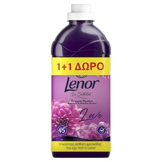 LENOR | Μαλακτικό Ρούχων Amethyst & Floral Bouquet 45+45 Μεζούρες Δώρο