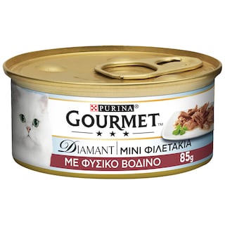 GOURMET | DIAMANT | DIAMANT ΓΑΤΟΤΡΟΦΗ ΒΟΔΙΝΟ 85 GR  85 GR