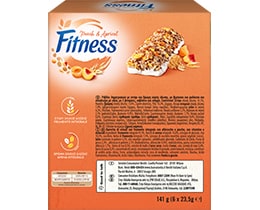 NESTLE | FITNESS | Μπάρες Δημητριακών Ροδάκινο Βερίκοκο 6 X 23.5gr
