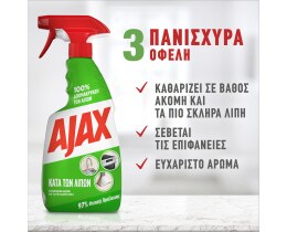 AJAX | Spray Καθαρισμού Κουζίνας κατά των Λιπών Αντλία 500ml