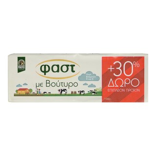 ΦΑΣΤ | ΜΑΡΓΑΡΙΝΗ ΜΕ ΒΟΥΤΥΡΟ 325 GR ΠΑΚΕΤΟ 250 GR + 75 GR ΔΩΡΟ
