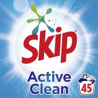 SKIP | Σκόνη Πλυντηρίου Ρούχων Active Clean  45 Μεζούρες