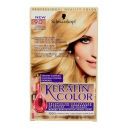KERATIN COLOR | ΒΑΦΗ ΜΑΛΛΙΩΝ ΣΕΤ Νο 9 ΞΑΝΘΟ ΠΟΛΥ ΑΝΟΙΧΤΟ 1 ΤΕΜ