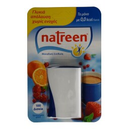 NATREEN | ΥΠΟΚΑΤΑΣΤΑΤΟ ΖΑΧΑΡΗΣ ΣΕ TAMΠΛΕΤΕΣ 100 ΤΕΜ