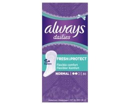 ALWAYS | Σερβιετάκια Dailies Fresh & Protect Normal 30 Τεμάχια