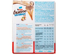 KINDER | Παγωτό Χωνάκι Bueno 4X240gr