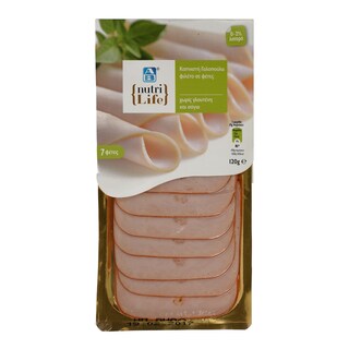 AB NUTRILIFE | ΓΑΛΟΠΟΥΛΑ ΚΑΠΝΙΣΤΗ ΣΕ ΦΕΤΕΣ ΧΩΡΙΣ ΓΛΟΥΤΕΝΗ ΚΑΙ ΣΟΓΙΑ 120 GR