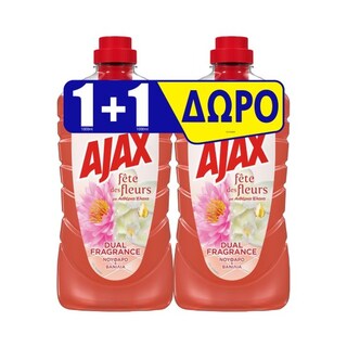 AJAX | Υγρό Καθαρισμού Fete Des Fleurs Νούφαρο & Βανίλια 1+1 Δώρο