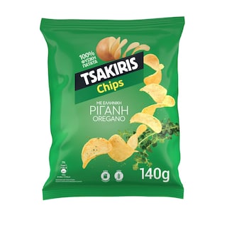 ΤΣΑΚΙΡΗΣ | Τσιπς Ρίγανη 140 gr
