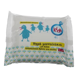 ΑΒ KIDS | ΥΓΡΑ ΜΑΝΤΗΛΑΚΙΑ ΜΕ ΗΠΙΑ ΑΝΤΙΣΗΠΤΙΚΗ ΔΡΑΣΗ 20 ΤΕΜ