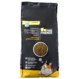 FAMILY FRIENDS | Dry Food Sterilized Cat Chicken & Rice 2kg