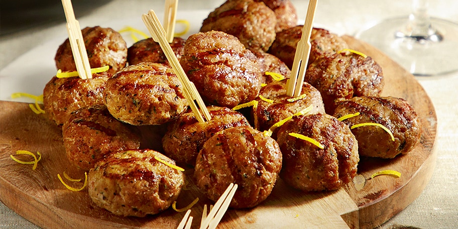 Κεφτεδάκια φούρνου με πάπρικα και ξύσμα πορτοκαλιού