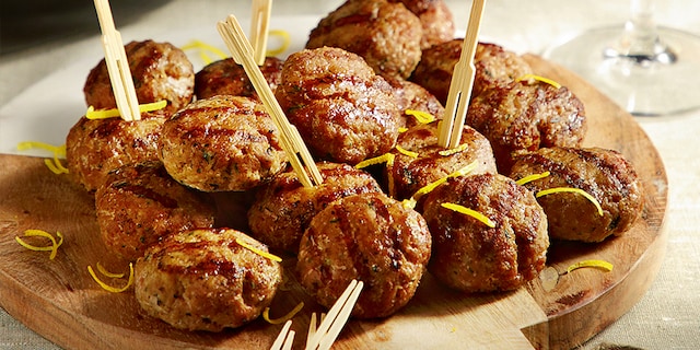 Κεφτεδάκια φούρνου με πάπρικα και ξύσμα πορτοκαλιού