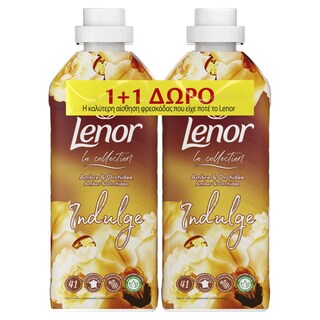 LENOR | Συμπυκνωμένο Μαλακτικό Indulge Gold Orchid 41 Μεζούρες 1+1 Δώρο