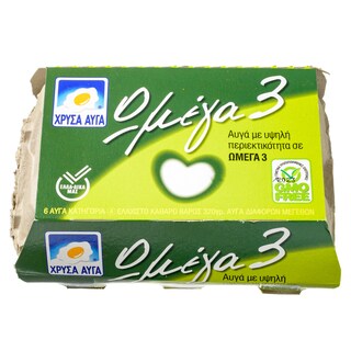 ΧΡΥΣΑ ΑΥΓΑ | ΑΥΓΑ Ω3 MEDIUM 53/63 GR 6 ΤΕΜ