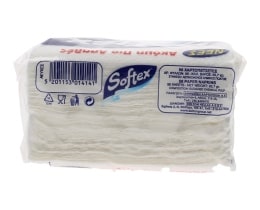 SOFTEX | ΧΑΡΤΟΠΕΤΣΕΤΕΣ ΛΕΥΚΕΣ 30 Χ 30 CM 56 ΤΕΜ