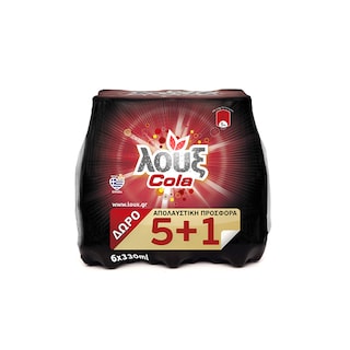 ΛΟΥΞ | Αναψυκτικό Cola Φιάλη 6 X 330ml (5+1 Δώρο)