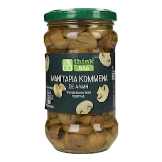 ΑΒ THINK BIO | Μανιτάρια Κομμένα σε Άλμη Βιολογικά 170g