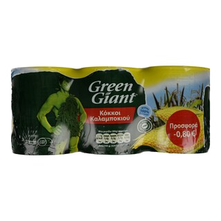 GREEN GIANT | Καλαμπόκι Κονσέρβα 3X198gr 2+1 Δώρο